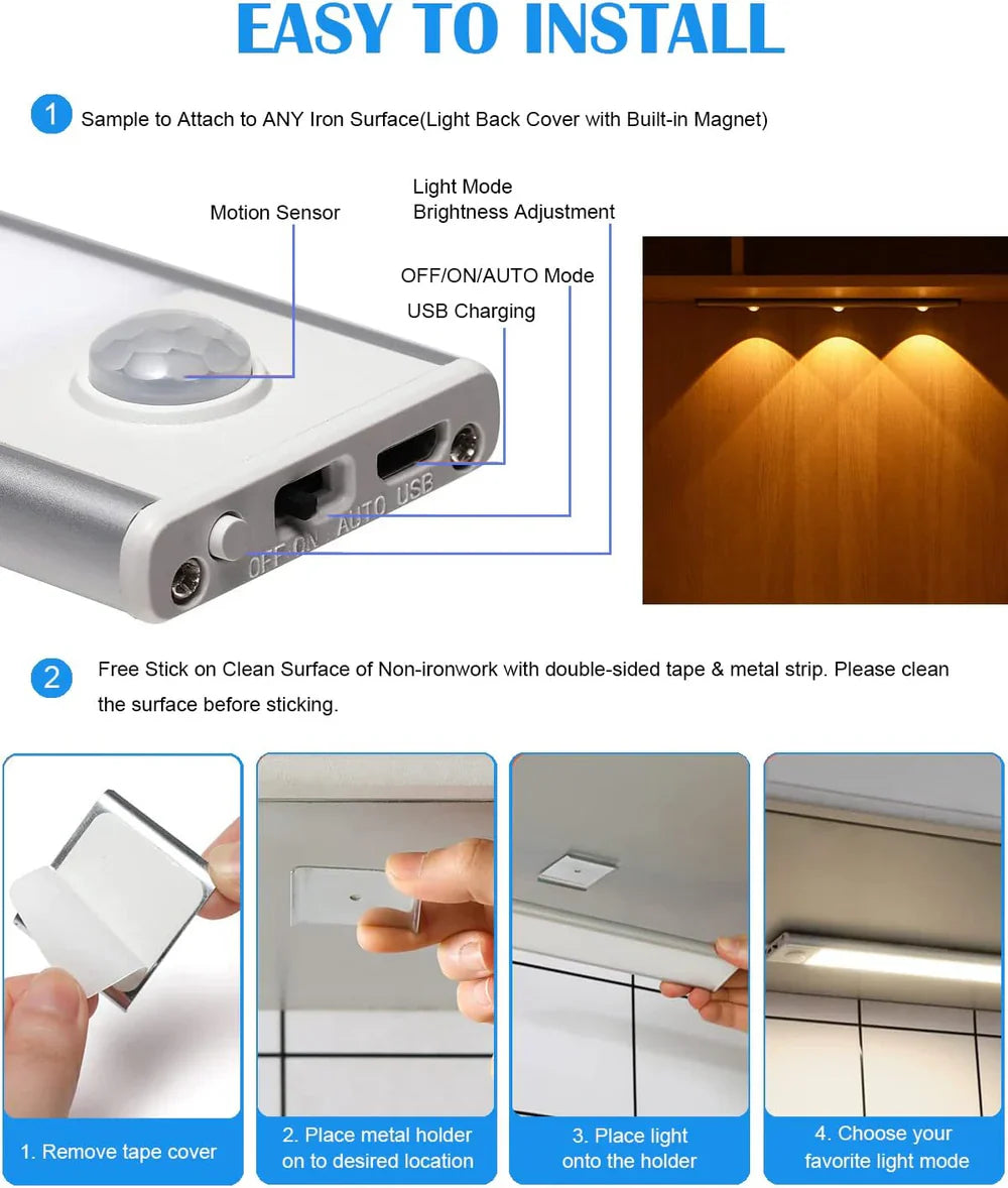 Motion Sensor Cabinet Light