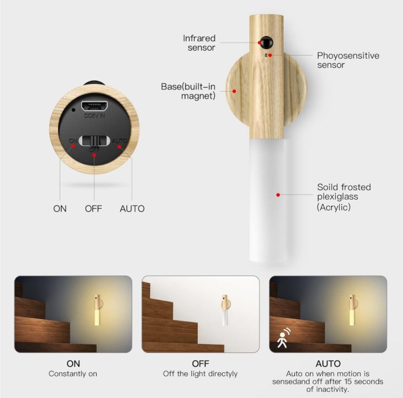 Intelligent Magnetic Motion Sensor Light