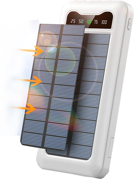 Solar PowerBank | 10000mAh | 4 Built-in cable | Littlekicho