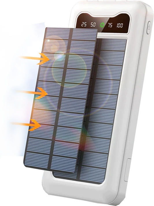 Solar PowerBank | 10000mAh | 4 Built-in cable | Littlekicho