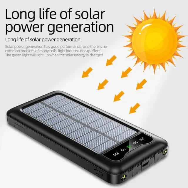 Solar PowerBank | 10000mAh | 4 Built-in cable | Littlekicho